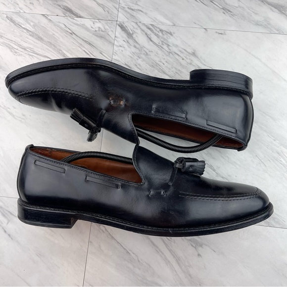 •Allen Edmonds Grayson Men 14 2A Black Tassel Leather Loafer Slip On Dress Shoes - Picture 2 of 13